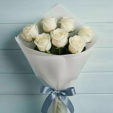 7 Белых роз Эдлесс Лав в Олу Букет 7 Белых роз Эдлесс Лав в Олу
