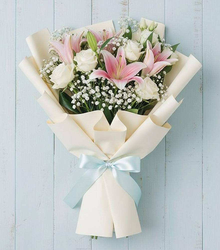 Букет цветов из: Лилии в Олу