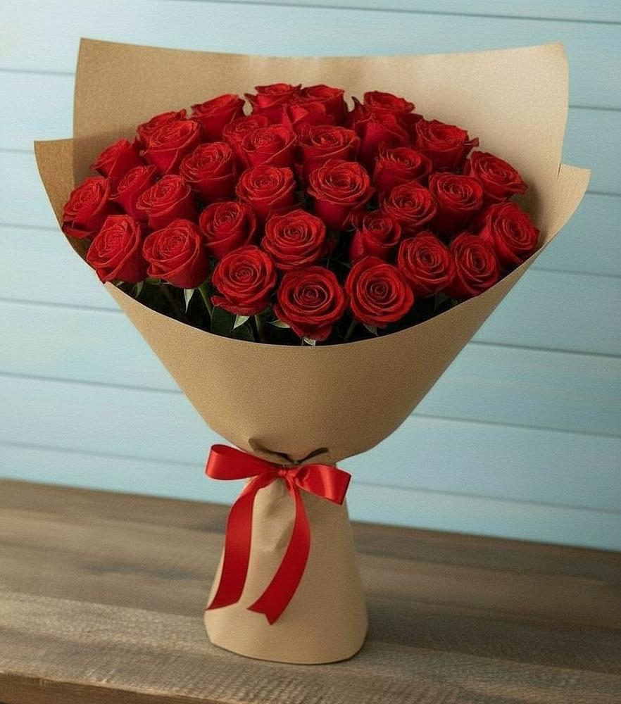 Букет Красные розы Милано в Олу
