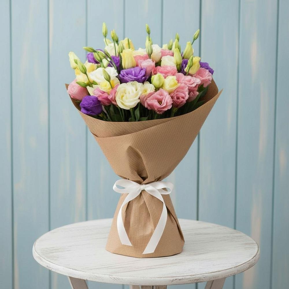 Букет цветов из: Лизиантусы в Олу