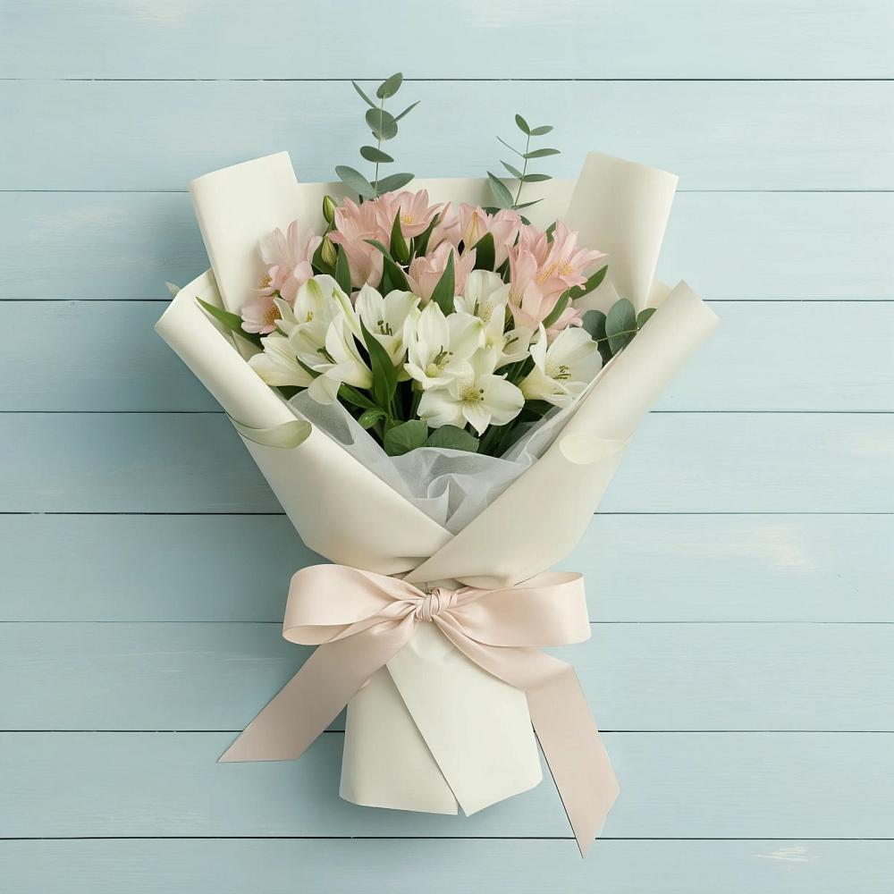 Букет цветов из: Альстромерии в Олу