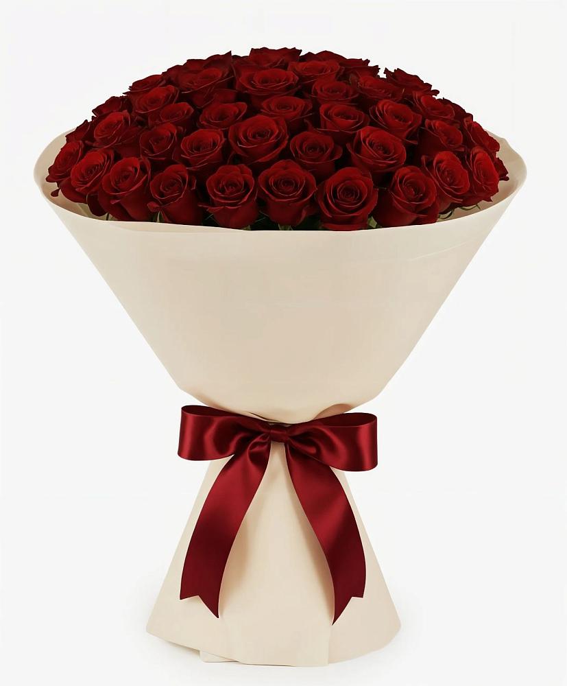 Букет 101 Бордовая роза Блэк Бакарра в Олу