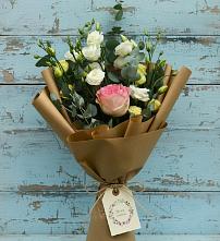 Букет цветов из:  Розы и Лизиантусы #REPLACE_PRED# Олу