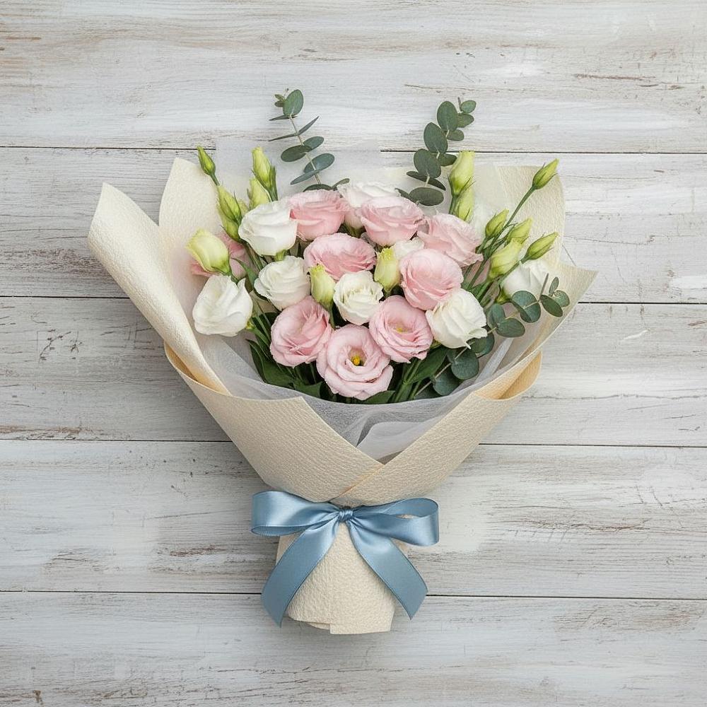 Букет цветов из: Лизиантусы в Олу